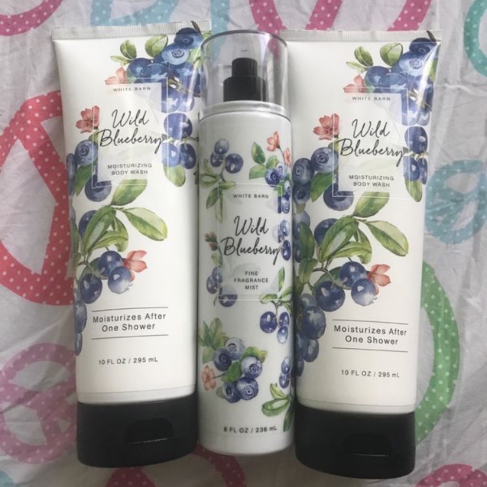 Bath and body works wild blueberry mist and wash